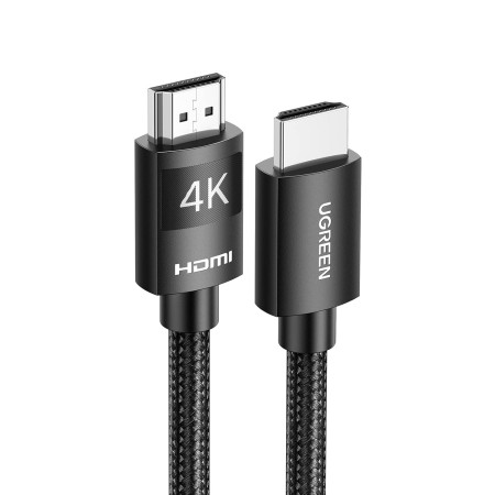 UGREEN Cable HDMI 4K@60Hz, HDMI 2.0 Cable Algodón Trenzado Conector Cobre Niquelado, Cable HDMI Soporte 3D, HDR, ARC, Ethernet,