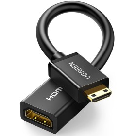 UGREEN Adaptador Mini HDMI Cable4K 3D Ultra HD ARC Retorno de Audio para Raspberry Pi Zero Canon EOS 5D Mark Cámara Nikon D5600