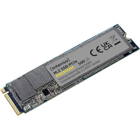 Intenso 500 GB M.2 SSD PCIe Premium, hasta 2100 MB/s, (PCI Express Gen.3 x 4 NVMe 1.3, Unidad de Estado sólido)