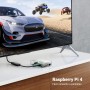 UGREEN Cable Micro HDMI Adaptador Macho a Hembra 4K 60Hz 3D Dolby ARC Compatible con Raspberry Pi 4 Cámara Tableta Portátil, 1M