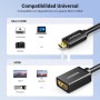 UGREEN Cable Micro HDMI Adaptador Macho a Hembra 4K 60Hz 3D Dolby ARC Compatible con Raspberry Pi 4 Cámara Tableta Portátil, 1M