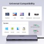 UGREEN Revodok 109 Hub USB C HDMI 4K60Hz Ethernet Gigabit Adaptador Tipo C Lector Tarjeta SD TF PD 100W Carga Compatible con