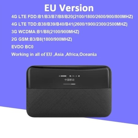KuWFi-enrutador inalámbrico móvil portátil, módem con tarjeta Sim, pun