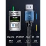 UGREEN Cable HDMI 2.1 8K@60Hz, Cable HDMI ARC/eARC 3D Dinámico HDR 10+, HDCP 2.3, Dolby Vision, VRR QMS QFT ALLM，48Gbps HDMI