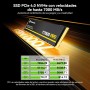 Yottamaster Y7000Pro 512GB SSD M.2 PCIe 4.0, hasta 7000MB/s, Unidad de Estado sólido Interno M.2 2280 NVMe con Flash NAND QLC