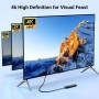UGREEN Cable Alargador HDMI, 4K@60Hz Cable de Extensión HDMI Macho a Hembra Soporte 18Gbps, 3D, HDR, ARC, Ethernet, Compatible