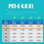 GLOTRENDS PA09-X1 Adaptador M.2 NVMe a PCIe X1 para SSD M.2 NVMe 2230/2242/2260/2280, Instalación PCIe X1
