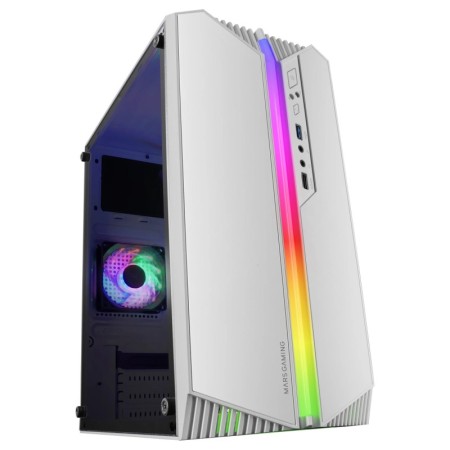 Mars Gaming MC-S1, Caja PC Gaming Compacta Micro-ATX, ARGB Frontal 12 