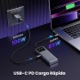 UGREEN Uno 10Gbps Hub USB C HDMI 4K 60Hz PD 100W Adaptador Tipo C 3.2 con Indicador LED Compatible con MacBook Pro Air M3 M2 M1,