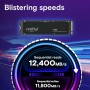 Crucial T705 SSD 1TB PCIe Gen5 NVMe M.2 SSD Interno Gaming, Hasta 13.600MB/s, Microsoft DirectStorage, Compatibilidad PCIe 4.0,