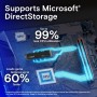 Crucial T705 SSD 1TB PCIe Gen5 NVMe M.2 SSD Interno Gaming, Hasta 13.600MB/s, Microsoft DirectStorage, Compatibilidad PCIe 4.0,