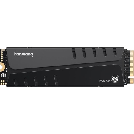 fanxiang SSD 1TB-NVMe M.2 2280 PCIe 4.0, hasta 7400 MB/s, Disco Duro ssd 1tb, con disipador de Calor, configurar DRAM,