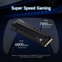 fanxiang SSD 1TB-NVMe M.2 2280 PCIe 4.0, hasta 7400 MB/s, Disco Duro ssd 1tb, con disipador de Calor, configurar DRAM,