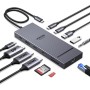 UGREEN Revodok Pro 3121 10Gbps Hub USB C Doble HDMI 4K60Hz DisplayPort 4K120Hz 12 En 1 Docking Station USB C PD 100W Adaptador