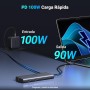 UGREEN Revodok Pro 109 Hub USB C 3.2 Gen 2 10Gbps HDMI 4K60Hz Ethernet RJ45 Adaptador Tipo C Carga PD 100W Lector Tarjeta SD