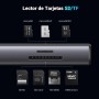 UGREEN Revodok Pro 109 Hub USB C 3.2 Gen 2 10Gbps HDMI 4K60Hz Ethernet RJ45 Adaptador Tipo C Carga PD 100W Lector Tarjeta SD
