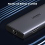UGREEN Revodok Pro 109 Hub USB C 3.2 Gen 2 10Gbps HDMI 4K60Hz Ethernet RJ45 Adaptador Tipo C Carga PD 100W Lector Tarjeta SD