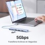 UGREEN Hub USB C HDMI 4K 5 En 1 Adaptador Tipo C 5Gbps Compatible con MacBook Pro Air M3 M2 M1, iPad, iPhone 16 Plus MAX, Galaxy