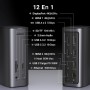 UGREEN Revodok Pro 312 Docking Station USB C 12 En 1 Doble HDMI 8K30Hz 4K60Hz DisplayPort Hub Adaptador Tipo C 3.2 10Gbps Carga