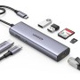 UGREEN Hub USB C Ethernet Gigabit RJ45 4K 30Hz HDMI Lector Tarjeta SD TF PD 100W Carga Compatible con MacBook Pro Air M2 M1,
