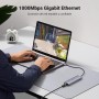 UGREEN Hub USB C Ethernet Gigabit RJ45 4K 30Hz HDMI Lector Tarjeta SD TF PD 100W Carga Compatible con MacBook Pro Air M2 M1,