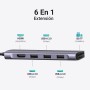 UGREEN Revodok Hub USB C HDMI 4K 6 En 1 Adaptador Tipo C Lector Tarjeta SD TF Dock Station Compatible con MacBook Pro Air M3 M2