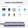 UGREEN Revodok Hub USB C HDMI 4K 6 En 1 Adaptador Tipo C Lector Tarjeta SD TF Dock Station Compatible con MacBook Pro Air M3 M2