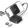 UGREEN Hub USB C HDMI 4K60Hz Adaptador Tipo C 5Gbps Carga PD 100W Dock Station con Soporte Magnético Plegable para Teléfono