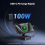 UGREEN Hub USB C HDMI 4K60Hz Adaptador Tipo C 5Gbps Carga PD 100W Dock Station con Soporte Magnético Plegable para Teléfono