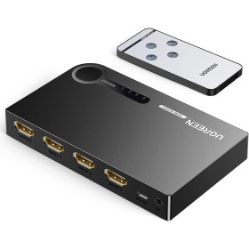 UGREEN HDMI Switch Conmutador HDMI 3D 4K, 3 Entrada x 1 Salida Mando a Distancia para PS4 PS3 Xbox Nintendo Switch Chromecast