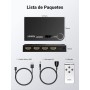 UGREEN HDMI Switch Conmutador HDMI 3D 4K, 3 Entrada x 1 Salida Mando a Distancia para PS4 PS3 Xbox Nintendo Switch Chromecast