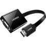 UGREEN Adaptador HDMI a VGA, Convertidor HDMI a VGA Macho a Hembra, 1080P Conversor con Audio 3.5 mm y Mirco USB Cable de Carga
