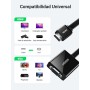 UGREEN Adaptador HDMI a VGA, Convertidor HDMI a VGA Macho a Hembra, 1080P Conversor con Audio 3.5 mm y Mirco USB Cable de Carga