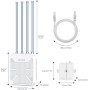WAVLINK Repetidor WiFi Largo Alcance WiFi Exterior Potente, Amplificador Señal WiFi Antena WiFi Extender WiFi 6 Wavlink AX3000