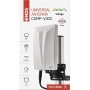 EMOS Antena Activa Universal para Interior y Exterior (0-80 km) DVB-T2, Dab, FM, Full HD, con Filtro de Bloqueo LTE Integrado,