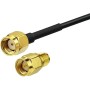 Bingfu Antena WiF Camerai Exterior 2.4GHz 5.8GHz Bibanda Omnidireccional MIMO RP-SMA y SMA Macho Montaje en Pared para Cámara IP