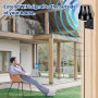 Bingfu Antena WiF Camerai Exterior 2.4GHz 5.8GHz Bibanda Omnidireccional MIMO RP-SMA y SMA Macho Montaje en Pared para Cámara IP