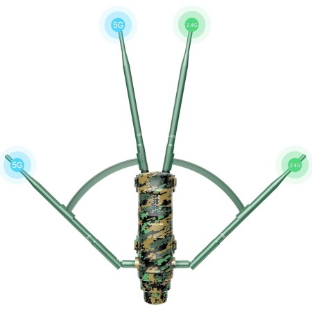 WAVLINK AC1200 Repetidor WiFi Largo Alcance Camuflaje/Amplificador WiFi Larga Distancia Support PoE/Dual-Banda 2.4+5G/4 Antena