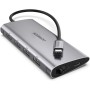 UGREEN Adapter 8in1 USB-c to hdmi 4k, 3X USB 3.0, Type c, rj45, SD, Micro SD