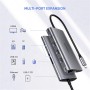 UGREEN Adapter 8in1 USB-c to hdmi 4k, 3X USB 3.0, Type c, rj45, SD, Micro SD
