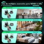 WONLINK Repetidor WiFi 6 Amplificador Señal WiFi, AX1500 Dual Banda 2.4/5Ghz con 4 Antenas, Puerto de Ethernet, WPS, Luz