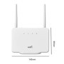 Enrutador 4G LTE CPE, enrutador WiFi inalámbrico de 300Mbps, módem, an