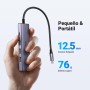 UGREEN Hub USB C HDMI 4K 100W PD Carga con 3 Puertos USB 3.0 5 en 1 Adaptador USB C a HDMI Compatible con MacBook iPad Pro Air