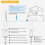 WAVLINK AC1200 Gigabit Outdoor WLAN Access Point Support 60 Meters PoE, Resistente a la Intemperie, Dual Band 5G + 2,4G Ideal
