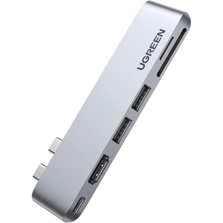 UGREEN 6 en 2 Adaptador Hub USB C HDMI 4K Compatible con MacBook Pro Air M2 M1 2022 a 2016, Multipuertos USB 3.0 5Gbps,