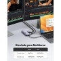 UGREEN Revodok USB C Docking Station Dual Display 10 IN 1 USB C Hub con HDMI, VGA, 3 x USB 3.0, PD 100W, Gigabit Ethernet, 3,5