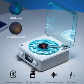 Mini Altavoz Bluetooth Retro con ruido blanco, altavoz portátil Vintag