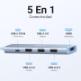 UGREEN Hub USB C HDMI 4K 5 En 1 Adaptador Tipo C 5Gbps Compatible con MacBook Pro Air M3 M2 M1, iPad, iPhone 16 Plus MAX, Galaxy