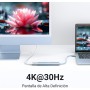 UGREEN Hub USB C HDMI 4K 5 En 1 Adaptador Tipo C 5Gbps Compatible con MacBook Pro Air M3 M2 M1, iPad, iPhone 16 Plus MAX, Galaxy