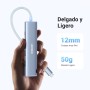 UGREEN Hub USB C HDMI 4K 5 En 1 Adaptador Tipo C 5Gbps Compatible con MacBook Pro Air M3 M2 M1, iPad, iPhone 16 Plus MAX, Galaxy